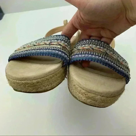 Kaari Blue Jessie Espadrille sandal 9 flatforms - Picture 8 of 11
